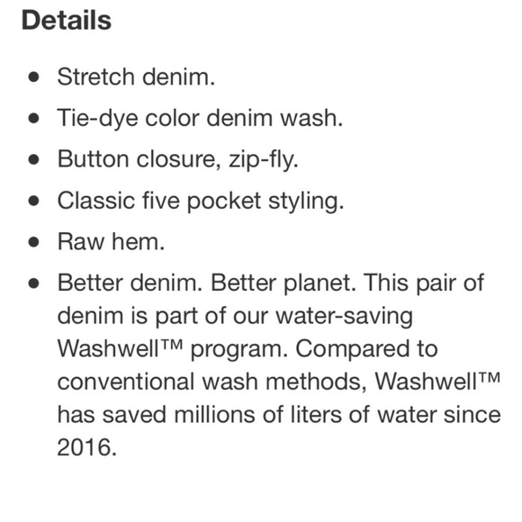 GAP Cheeky Tie Dye Denim Short - Picture 15 of 16